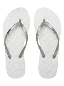Roxy dámské žabky Viva IV Metallic Silver | Šedá | Velikost 8 US