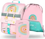 3 SET Zippy Duha růžový: aktovka, penál, sáček
