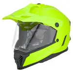 Dětská moto přilba W-TEC Benasqo fluo žlutá S (49-50)