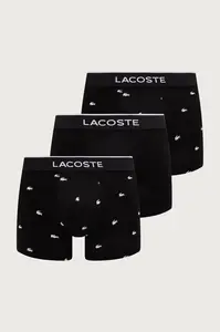 Lacoste  priliehavé boxerky pánske bavlnené s elastanom 3-pak
