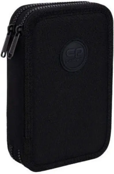 Dvoukomorový vybavený penál Coolpack Jumper 2 RPET Černý