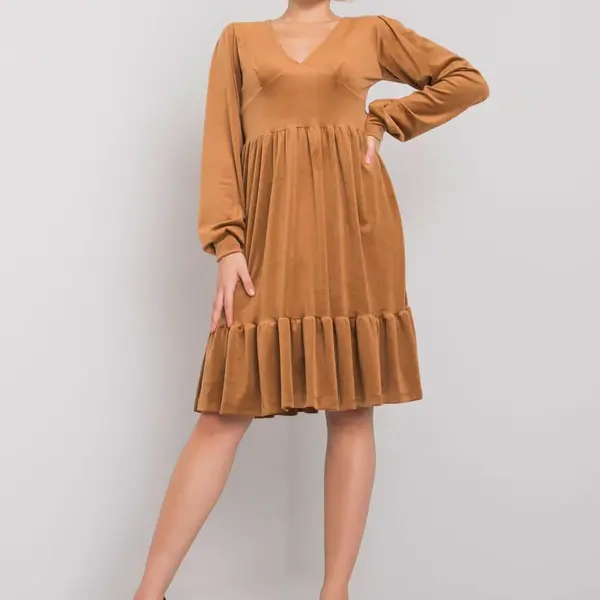 Dress-FA-SK-7530.84P-camel