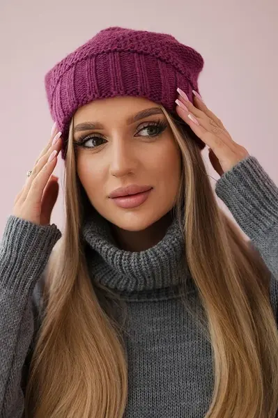 Dámská kšiltovka Danuta K331 tmavě fialová