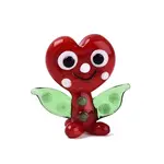 Handmade Lampwork Heart Elfin Figurine Display Decorations
