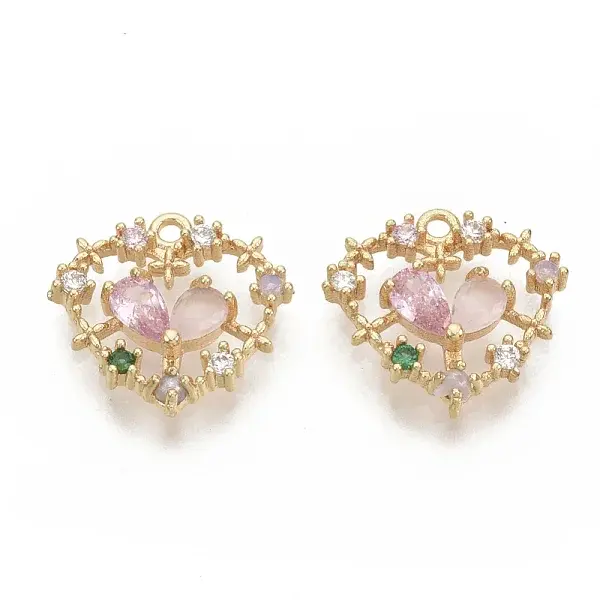 Brass Cubic Zirconia Pendants