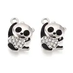 Alloy & Enamel & Crystal Rhinestone Pendants