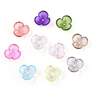 Transparent Acrylic Bead Caps