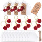 ABS Plastic Flower Keychains