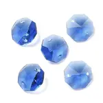Transparent Glass Connector Charms