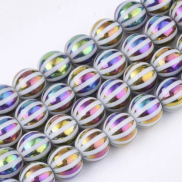 Electroplate Glass Beads Strands