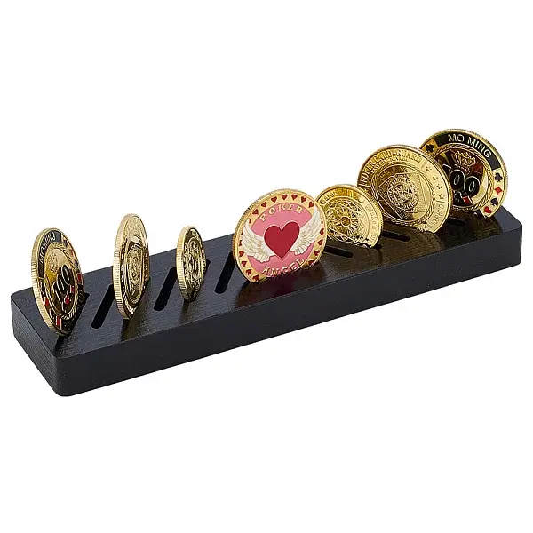 Pine Wood Coin Organizer Display Stands