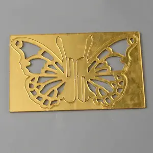 Acrylic Mirror Butterfly Cupcake Toppers