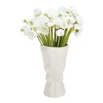 Porcelain Vase with 3D Bowknot Decor