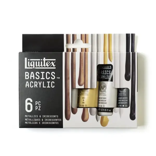 Sada akrylových barev Liquitex 6ks iridescentní 22ml