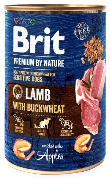 Konzerva Brit Premium by Nature Lamb with Buckwheat 400g