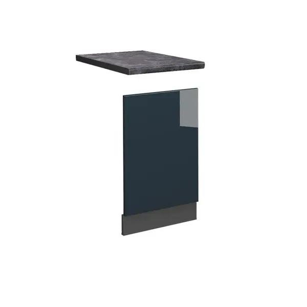 Vicco PŘEDNÍ PANEL Fame-Line Tmavě modrá s vysokým leskem 45 cm , PD Antracit