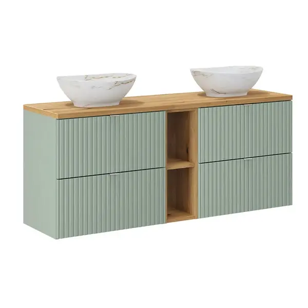Petits-meubles DVOJUMYVADLO 140.4cm Jade Zelená a dřevo