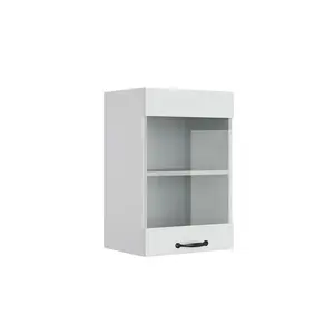 Vicco SKLENĚNÁ KUCHYŇSKÁ SKŘÍŇKA R-Line Bílý venkovský dům 40 cm