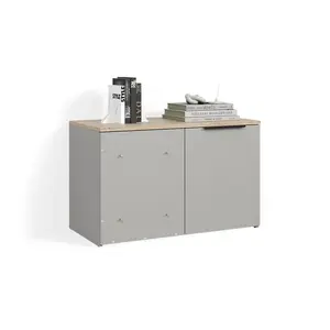 Livinity® KREDENC Piave Greige s dveřmi