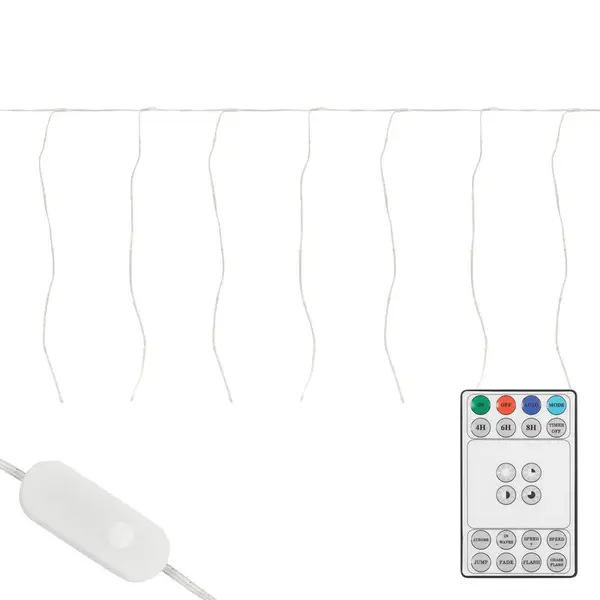 ECD-Germany LED SVĚTELNÁ ZÁVĚS 300 cm teplá bílá