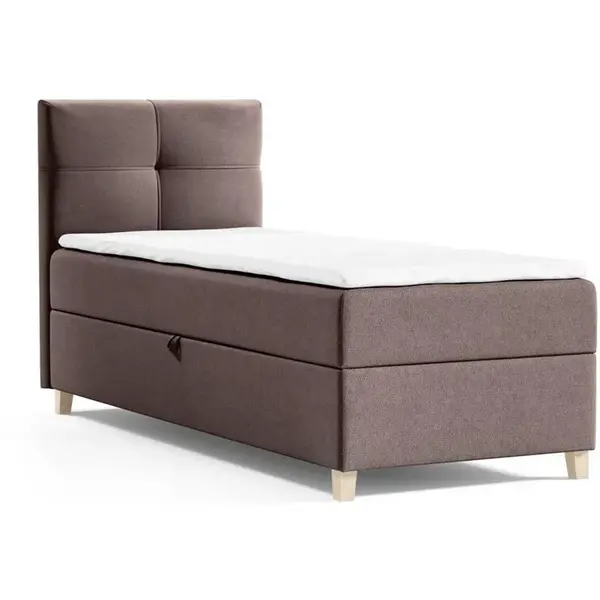 Beautysofa ČALOUNĚNÁ postel Helen Mini 93/206/106, hnědá