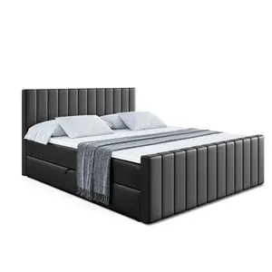 ALTDECOR AMERICKÁ postel EDITA-Z – 120 × 200 cm – H3 – vysoce lesklá černá