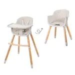 Roba DĚTSKÁ JÍDELNÍ ŽIDLIČKA Style Up Wood šedá