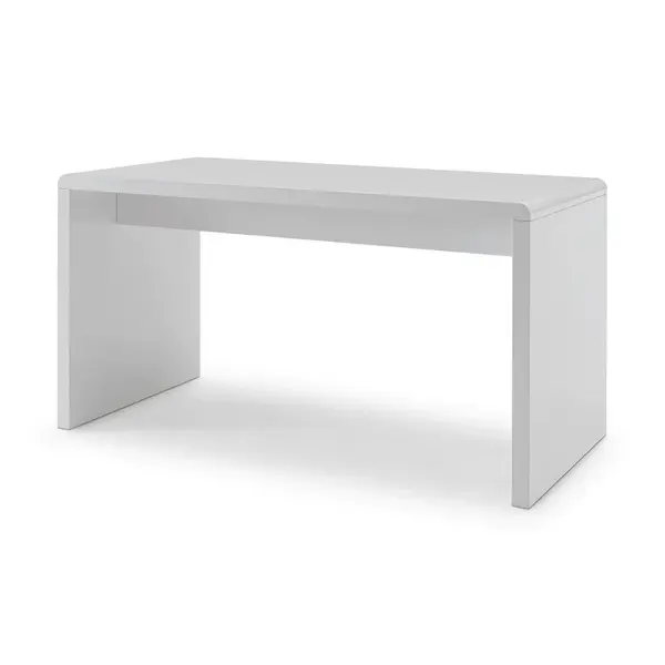 Livetastic PSACÍ STŮL, vysoce lesklá bílá, 160/70/75 cm