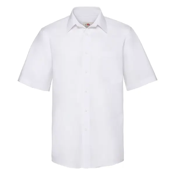 FRUIT OF THE LOOM F14•SHORT SLEEVE POPLIN SHIRT