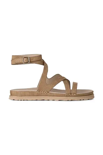 UGG  Kožené sandále  W Goldengaze Embossed Ankle Wrap