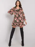 Dress-DHJ-SK-12220-2.14P-Black-Pink