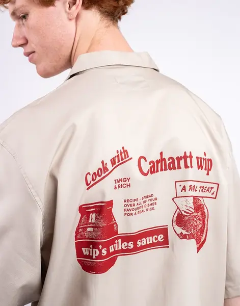Carhartt WIP S/S Deli Shirt Fleu De Sel/Desire L