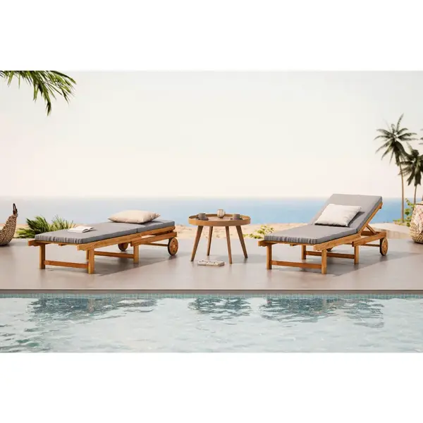 Ambia Garden ZAHRADNÍ LEHÁTKO dřevo, textil