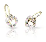Cutie Jewellery Dětské náušnice ze žlutého zlata C2157-10-X-1 růžová