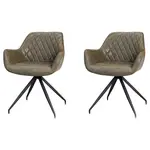 MID.YOU SADA ŽIDLÍ S PODRUČKAMI 2 kusy