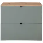 Voleo VYKLÁPĚCÍ BOTNÍK, dub artisan, šalvějově zelená, 100/84/37 cm