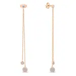 Brilio Silver Originální bronzové náušnice se zirkony EA629R