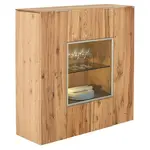 Voglauer VYSOKÁ KOMODA, staré dřevo, dub, barvy dubu, 128/130/42,3 cm