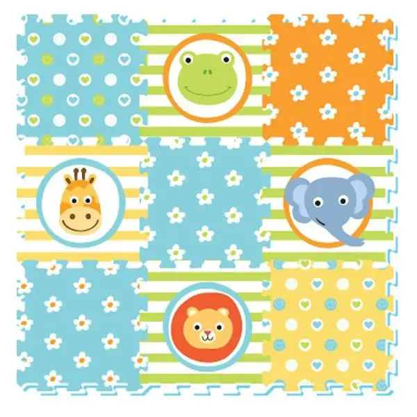 Penové puzzle Zvieratká ZOO 9ks