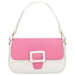 Dámská koženková crossbody kabelka Rainbow, fuchsiová