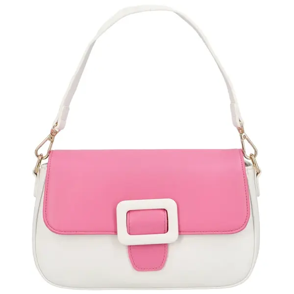 Dámská koženková crossbody kabelka Rainbow, fuchsiová