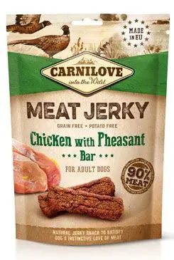 Carnilove Dog Jerky chicken with pheasant bar 100g