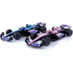 SET 2X F1 A523 TEAM BWT ALPINE PRESS LAUNCH LIVERY N 10 PIERRE GASLY - N 31 ESTEBAN OCON 2