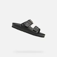 Black Girls' Slippers Geox Adriel - Girls