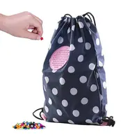 PIXIE CREW vak na chrbát modrý s bielymi bodkami