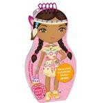 Obliekame indiánske bábiky APONI –  omaľovánky