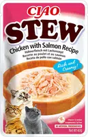 Inaba Cat Ciao Stew smotanové ragú pre mačky - kuracie, losos, mušle 40 g