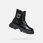 Black Girls Ankle Boots Geox Maquinnens - Girls
