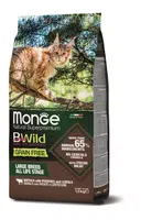 Monge BWild Grain Free suché krmivo pro velké kočky - buvol, brambory, čočka 1,5 kg