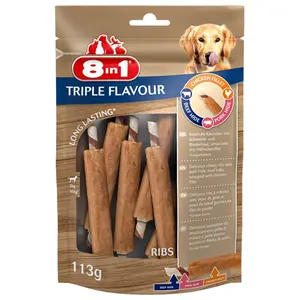 8 in 1 Triple Flavour Ribs pamlsky 113 g